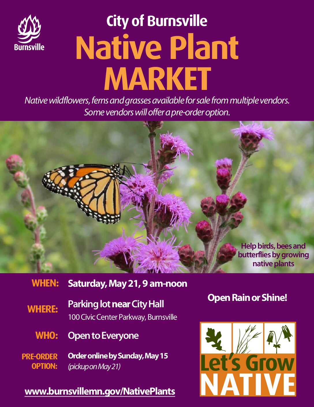 Burnsville Native Plant Market Preorder