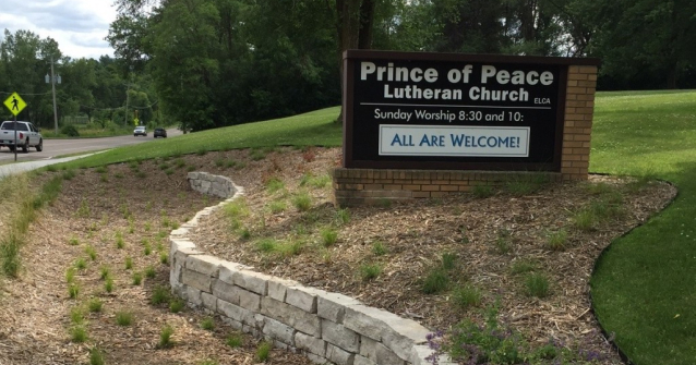 prince of peace church sign
